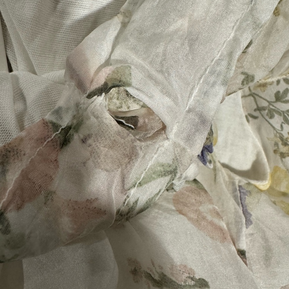 Tendenze Floral 100% Silk Top Size Small Defective - Picture 10 of 13